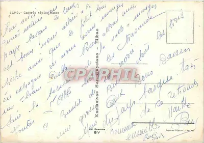 Caserío típico vasco — Bilbao — Ed. Beascoa BV n° 11240 — Verso