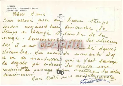 Ax les Thermes — Pensamos em você — Edições Dino — Verso