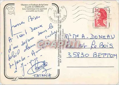 Golfo de Girolata — Córsega — Agências de Diffusão — Verso