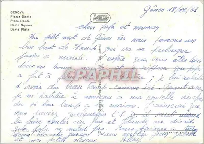 Genua - Piazza Dante — AGEP, nr 50296 — Rewers