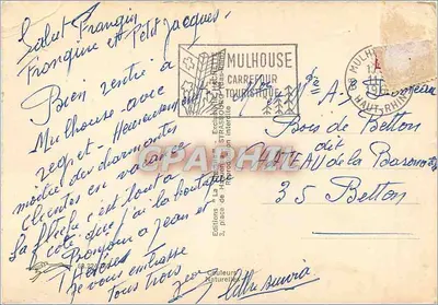 Panorama Mulhouse — Wydawca: Editions Carrefour Touristique, n° 35 — Rewers