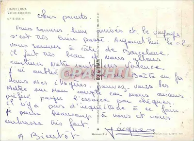 Barcelona — Różne aspekty — Fotograma Camps — Rewers