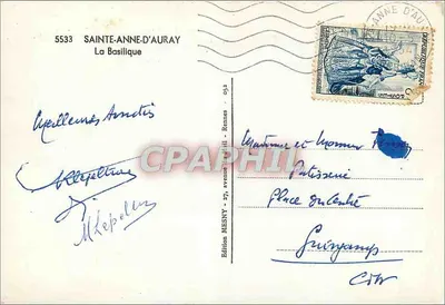 Sainte-Anne-d'Auray — Bazylika — Wydawnictwo MESNAY, Rennes — Rewers