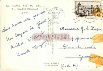 Gavres (Morbihan) — O Porto — Éditions Gaby — Verso