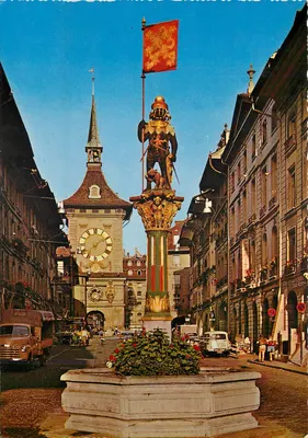 Bern — Zähringerbrunnen und Zeitzglockenturm — 948/10