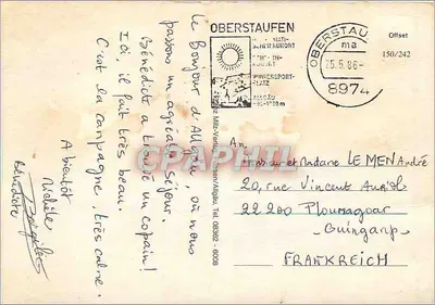 Oberstaufen — Mathildenkurort — Offset 150/242 — Verso