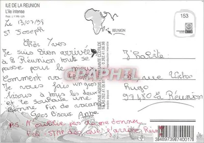 Ilha Intensa — La Réunion — Éditions Agedis — Verso