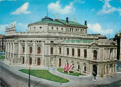 Teatro Burgtheater de Viena — edifício monumental — editor KUWOPA WOHLFAHRT, n° 6167