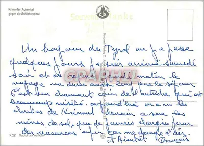 Krimmler Achenental — de frente para a Schlierf Spitze — Bergwelt Verlag C. Jungsamer — Verso