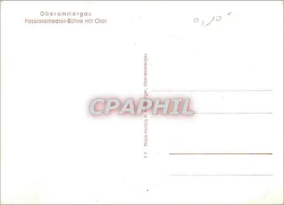 Oberammergau — Scena teatru pasyjnego z chórem — Photo-Verlag H. K. K. Oberammergau, F.7 — Rewers