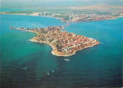 Nessebar — vista aérea da ilha de Balchik — editor 'СТАРПИЛ' n° III-40 000