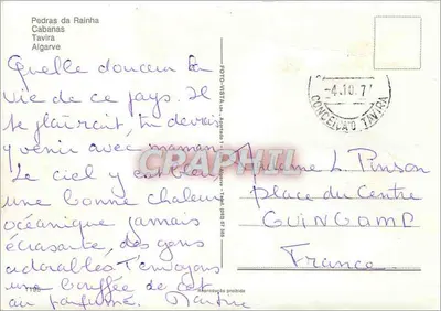 Pedras da Rainha — widok plaży i basenu — Rewers