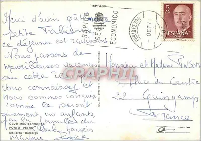 Club Méditerranée Porto Petro — Majorka — wydawca Club Méditerranée — Rewers