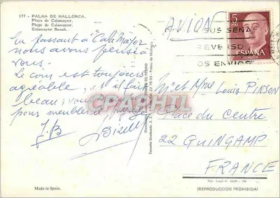 Calamayor — praia e hotéis — Made in Spain — Verso