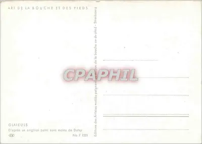 Flower Bouquet — Gladioli — Éditions des Artistes, No F 1301 — Back