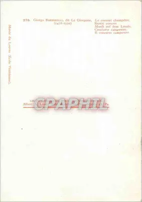 Giorgio Barbabelli zwany Le Giorgene — Koncert wiejski — Muzeum Louwra (Szkoła Wenecjanska) — Rewers