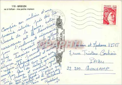Haus in der Bretagne — am Rand einer Farm — Éditions Pa Draig — Rückseite