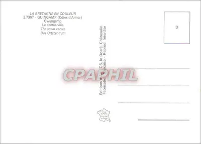 Guingamp — Stadtzentrum — Éditions de l'OS, le Doaré — Rückseite