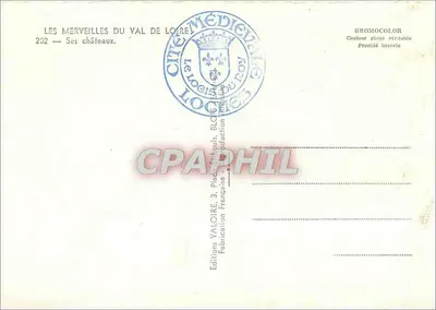 Castelos da Loire — Coleção de 9 castelos — Edições Valoire — Verso