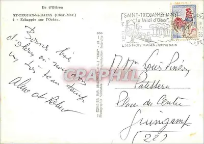 Wyspa Oléron — Saint-Trojan-les-Bains — widok na ocean — wydawca Cim — Rewers