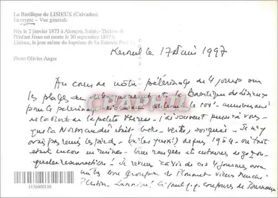 Basílica de LISIEUX — A cripta — Vista geral — Foto Olivier Anger — Verso