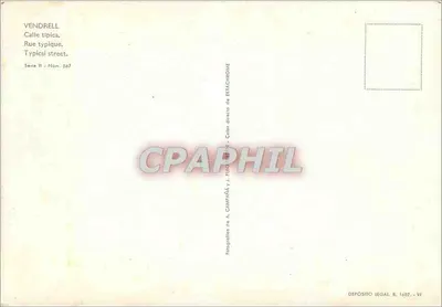 Vendrell — Typowa ulica — Fotografie A. Campaña i J. Pugarnà, seria II, nr 667 — Rewers