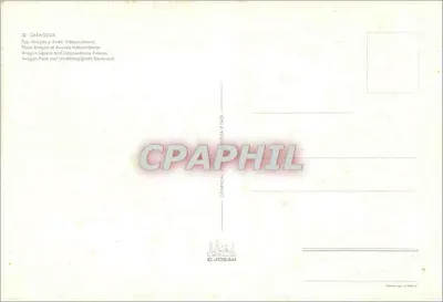 Zaragoza — Plac Aragona i Aleja Niepodległości — C. Josan — Rewers