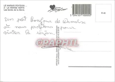 O Marais Poitevin — As margens da Sèvre — editor ARTAUD Frères — Verso