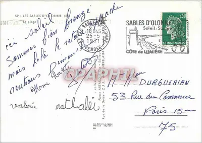 Les Sables d'Olonne — plaża — Wydawnictwo Martin — Rewers