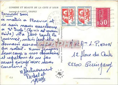 St Tropez — vista do porto — Les Éditions Cromé — Verso