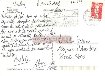 Jardins floridos da Côte d'Azur — Côte d'Azur — Ces Editions Azin — Verso