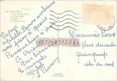Kolory Paryża — wydawca Delphis Chantel, nr 642 — Rewers