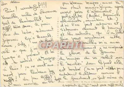 Paryż — Najświętsza Anna i Seina — Manos Girard — Rewers