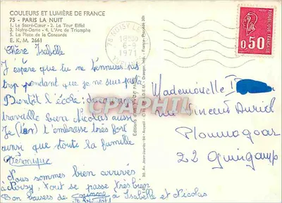 Paryż w nocy — kolory i światło Francji — Wydawnictwo Jean-Arquell — Rewers