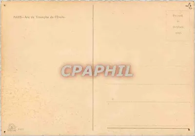 Paryż - Arc de Triomphe de l'Étoile — wydrukowany w Belgii 1935 — Rewers