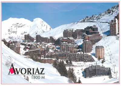 Avoriaz 1800 M — vista panorâmica invernal — Éditions Cella Bron