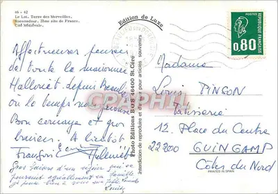 Rocamadour — Miasto średniowieczne — Wydanie luksusowe — Rewers