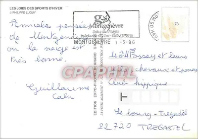 Ski alpin — Philippe Luguy — Wydawnictwo Wystawy Montgenèvre — Rewers