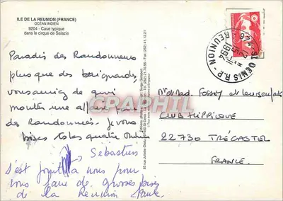 Cirque de Salazie — Wyspa La Réunion — Éditions Juliette Dodu — Rewers