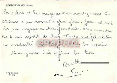 Courchevel 1850 — estação de esqui alpino — Éditions e Impressões Macdon — Verso