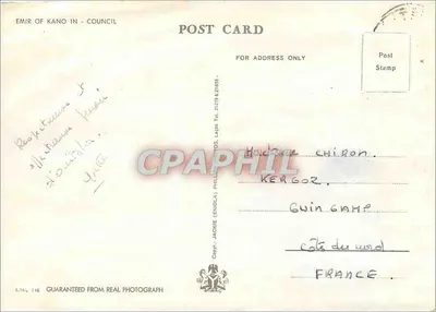 Sessão do Conselho do Emir de Kano — 1932 — Editor — Verso