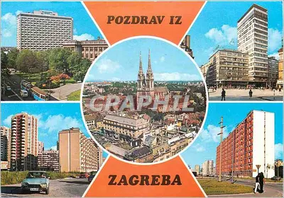 Zagreb — vista panorâmica — IZDAVAC-VJESNIK, EP 84