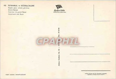 Grand Bazar — Istambul — Keskin Color — Verso