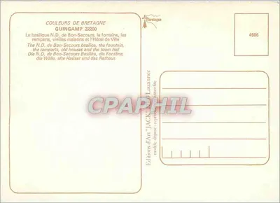 Guingamp — dawniej stolica księstwa Penthièvre — Éditions d'Art Louannec — Rewers