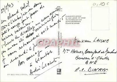 Porto Cristo — Majorka — wydawca Subirats Canovas, n° 2463 — Rewers