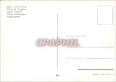 Plaza de España — Sevilha — n° 546 — Verso