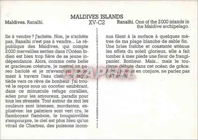 Maldivy. Ranalhi — Paraadyjska wyspa Maldivów — Photo-Service S.A. XV-C2 — Rewers
