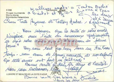 Rivages tourmentés — Les Editions Aris — n° 0208 — Rewers