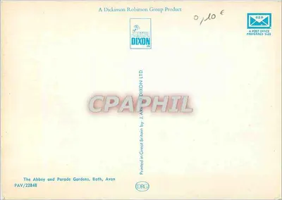 Widok katedry w Bath — wydawca Dixon Ltd, nr PAY/Z2848 — Rewers