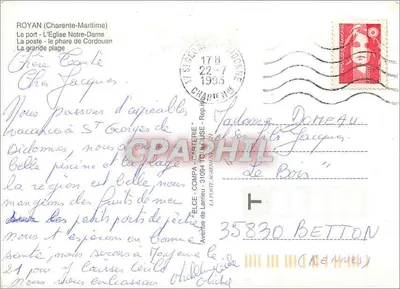 Royan — Perła Wybrzeża Piękności — Wydawca Elce — Rewers